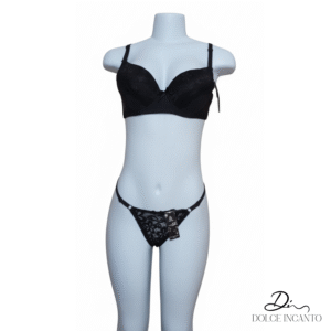 Conjunto lencería con costura reforzada push up – T. 40/90 (B) + L